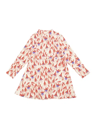 Mini Rodini Kids' Ls Dress In Red