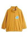 Mini Rodini Mammoth-appliqué Zip-up Sweatshirt In Yellow