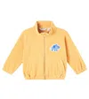 Mini Rodini Mammoth Fleece Jacket In Yellow