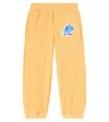 Mini Rodini Mammoth Fleece Sweatpants In Yellow