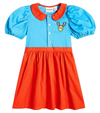 Mini Rodini Kids' Medal Cotton Dress In Multicoloured