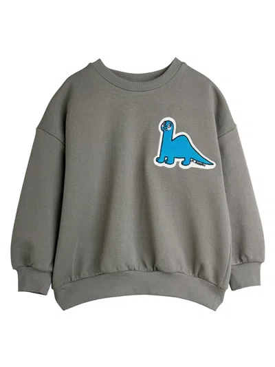 Mini Rodini Mini Dinosaur Sweatshirt For Kids In Grey
