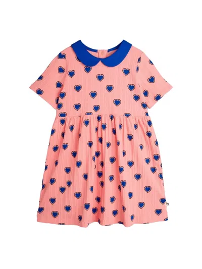 Mini Rodini Mini Dress For Girls In Pink