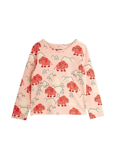 Mini Rodini Mini Elephant T-shirt For Girls In Multicolour