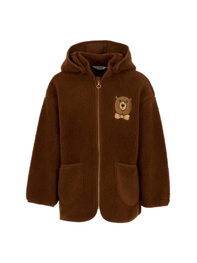 Mini Rodini Mini Girls' Sweat Jacket - Perfect For Cozy Days In Brown