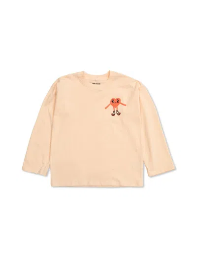 Mini Rodini Mini Heart In Shoes Sweater For Girls In Pink