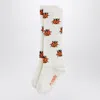 Mini Rodini Mini Ladybug High Socks In White