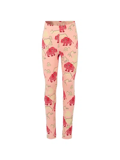 Mini Rodini Mini Leggings For Girls In Pink