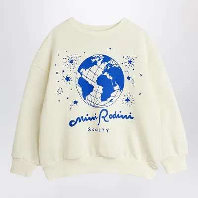 Mini Rodini Mini Logo Sweatshirt In Neutral
