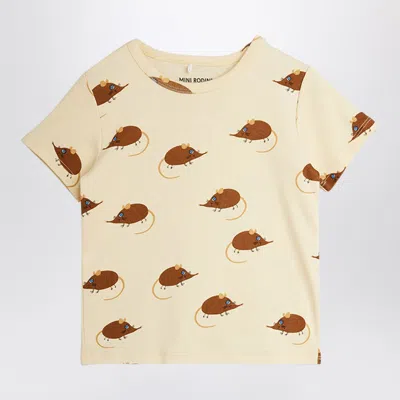 Mini Rodini Mini Mouse Print Short-sleeve T-shirt In Multi