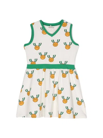 Mini Rodini Mini Organic Cotton Medals Dress - Baby In Grey