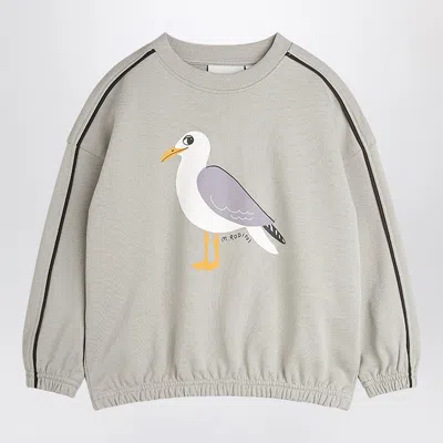 Mini Rodini Mini Seagull Graphic Sweatshirt For Boys In Gray