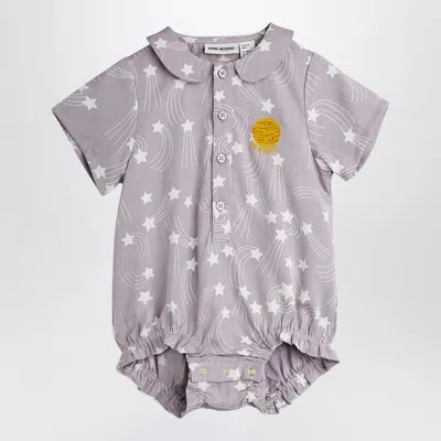 Mini Rodini Mini Starfall Print Bodysuit In Purple
