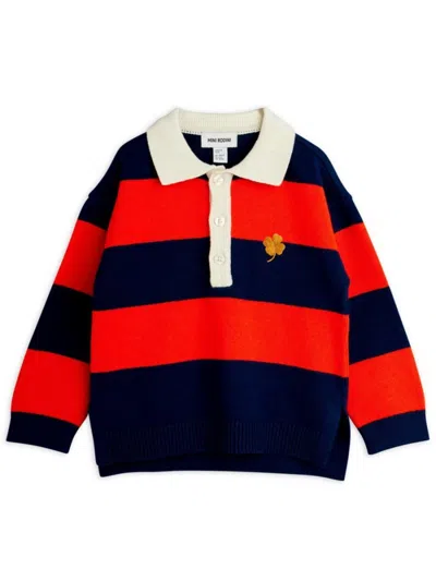 Mini Rodini Mini Striped Sweater For Boys - Fall/winter 2025 In Multicolour