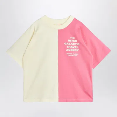 Mini Rodini Mini Travel Agency Graphic T-shirt In Pink