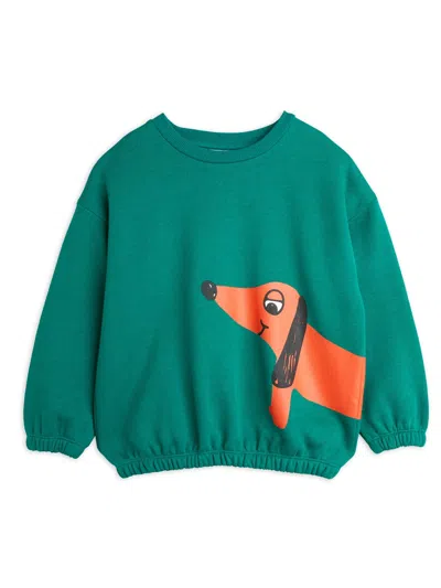Mini Rodini Mini Unisex Dog Sweatshirt - Chapter 1 In Green