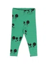 Mini Rodini Mouse-print Leggings In Green