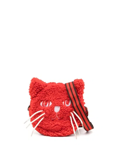 Mini Rodini Kids' Mr Cat Mini Bag In Red