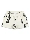 Mini Rodini The Note Muslin Shorts In White