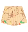 Mini Rodini Nautical Printed Cotton Shorts In Beige