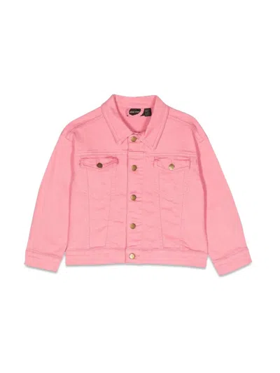 Mini Rodini Nessie Twill Jacket In Pink