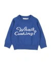 Mini Rodini Newborn Boy Sweater Light Blue Size 3 Wool, Cotton In Blue