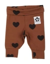 Mini Rodini Newborn Girl Pants Brown Size 0 Lyocell, Elastane In Brown