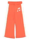 Mini Rodini Note Cotton Jersey Sweatpants In Red