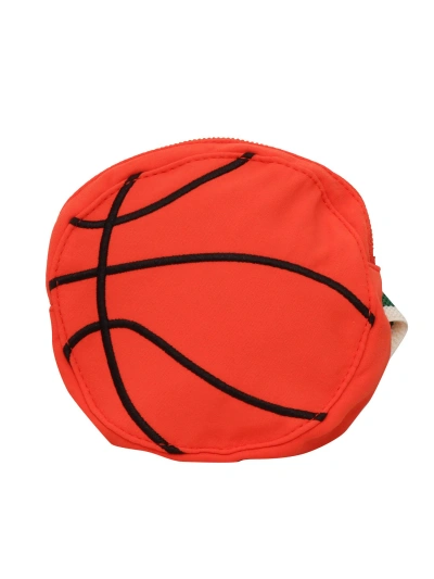Mini Rodini Orange Basketball Bum Bag In Brown