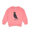 Mini Rodini Bird-graphic Sweatshirt In Pink