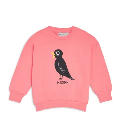 MINI RODINI ORGANIC COTTON BLACKBIRD SWEATSHIRT