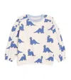 Mini Rodini Organic Cotton Dino Sweatshirt In Multi