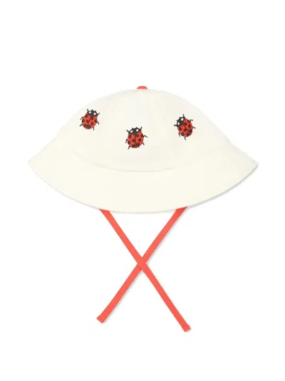 Mini Rodini Babies' Organic Cotton Hat In Neutrals