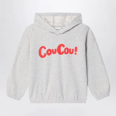 Mini Rodini Organic Cotton Hoodie In Gray