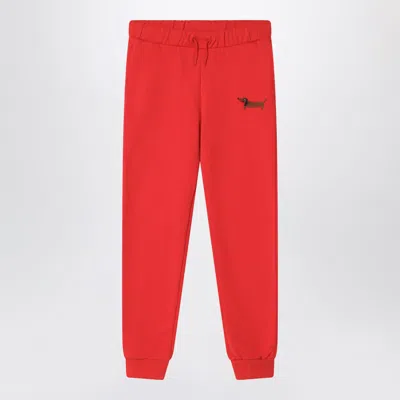 Mini Rodini Organic Cotton Jogging Trousers For Women In Red