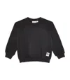 Mini Rodini Organic Cotton Panda-patch Sweatshirt In Black