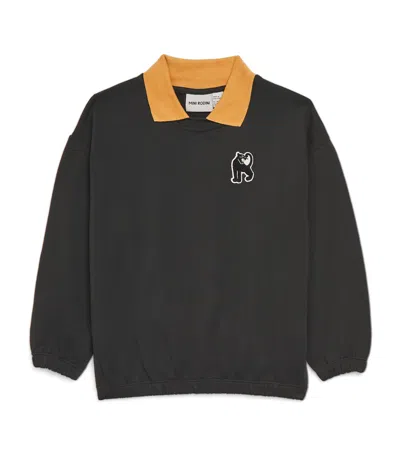 MINI RODINI ORGANIC COTTON PANTHER PATCH SWEATSHIRT