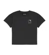 Mini Rodini Panther Patch Crew-neck T-shirt In Black