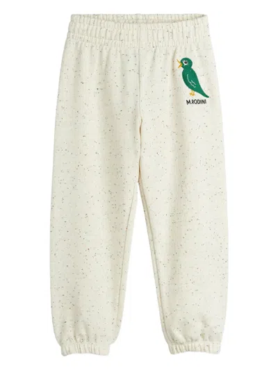 Mini Rodini Babies' Organic-cotton Pants In Neutral