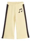 Mini Rodini Organic Cotton Shorts In Yellow