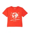 Mini Rodini Organic Cotton Society T-shirt In Red