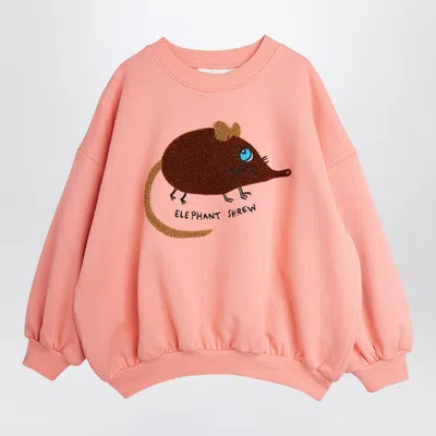 Mini Rodini Organic Cotton Sweatshirt For Women In Pink