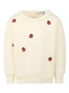 Mini Rodini Bestickter Pullover Ladybugs Aus Baumwolle In Neutrals