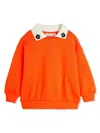 Mini Rodini Besticktes Sweatshirt Cats Aus Baumwolle In Rot