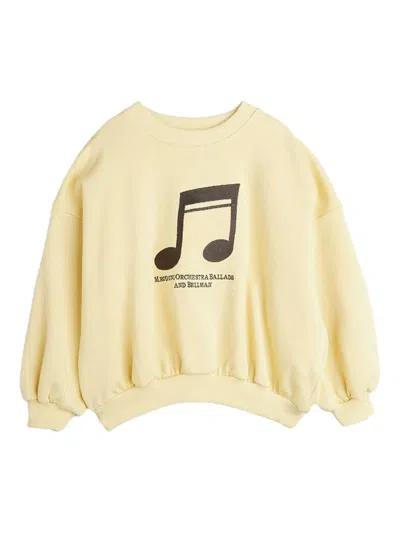 Mini Rodini Kids' Organic-cotton Sweatshirt In Yellow