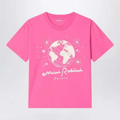 Mini Rodini Organic Cotton T-shirt In Pink
