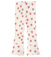 Mini Rodini Outlined Hearts Cotton-blend Flared Pants