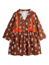 Mini Rodini Paisley-print Dress In Brown
