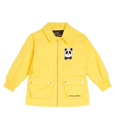 Mini Rodini Kids' Panda Jacket In Yellow