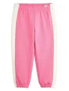 Mini Rodini Society Track Pants In Pink
